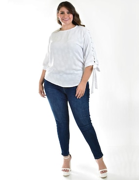 Blusa Roman Fashion manga 3/4 para mujer