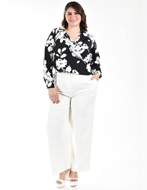 Blusa Roman Fashion manga larga para mujer