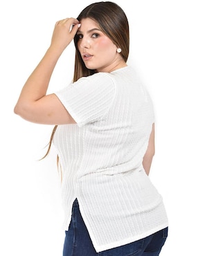 Blusa Roman Fashion manga corta para mujer