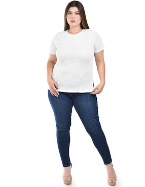 Blusa Roman Fashion manga corta para mujer