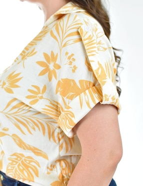 Blusa Roman Fashion manga corta para mujer