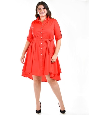 Vestido arriba de la rodilla casual Roman Fashion para mujer