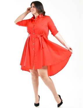 Vestido arriba de la rodilla casual Roman Fashion para mujer