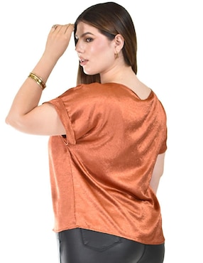 Blusa Roman Fashion manga corta para mujer