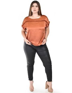 Blusa Roman Fashion manga corta para mujer