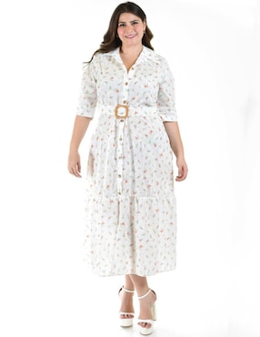 Vestido midi casual Roman Fashion para mujer