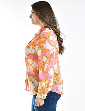 Blusa Roman Fashion manga larga para mujer