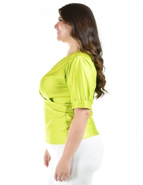 Blusa Roman Fashion manga corta para mujer