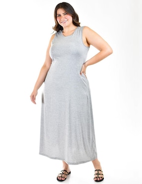 Vestido maxi casual Roman Fashion para mujer
