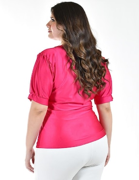 Blusa Roman Fashion manga corta para mujer