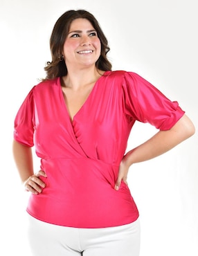 Blusa Roman Fashion manga corta para mujer