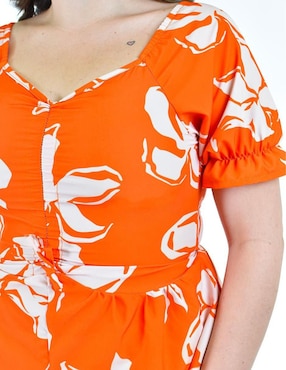 Blusa Roman Fashion manga corta para mujer