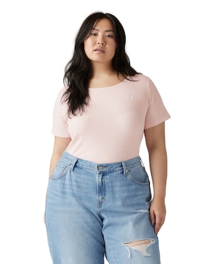 Playera Manga Corta Levi's Cuello Redondo Para Mujer