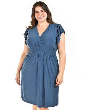 Vestido a la rodilla casual Roman Fashion para mujer
