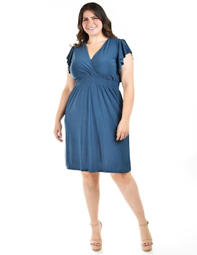 Vestido a la rodilla casual Roman Fashion para mujer