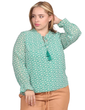 Blusa Cariló Manga Larga Para Mujer