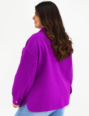 Abrigo Roman Fashion abierto para mujer