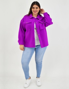 Abrigo Roman Fashion abierto para mujer