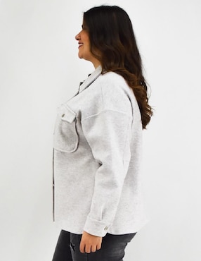 Abrigo Roman Fashion abierto para mujer