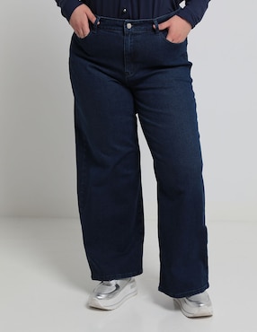 Jeans Amplio 365 Essential Corte Cintura Para Mujer