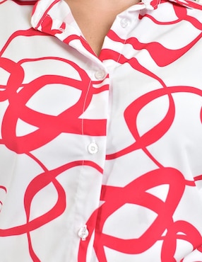 Blusa Roman Fashion manga corta para mujer