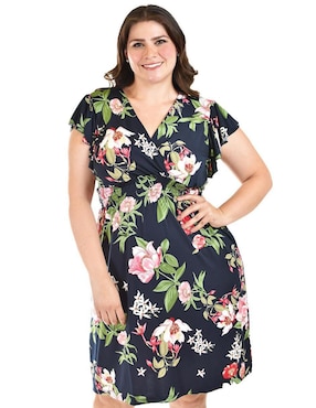 Vestido arriba de la rodilla casual Roman Fashion para mujer