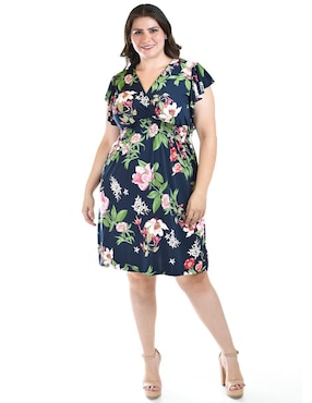 Vestido arriba de la rodilla casual Roman Fashion para mujer