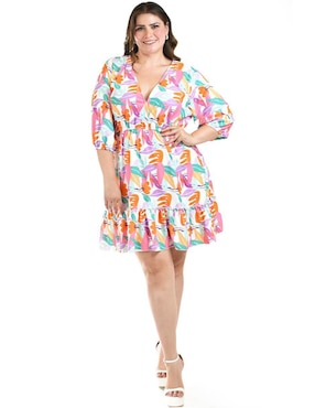 Vestido arriba de la rodilla casual Roman Fashion para mujer