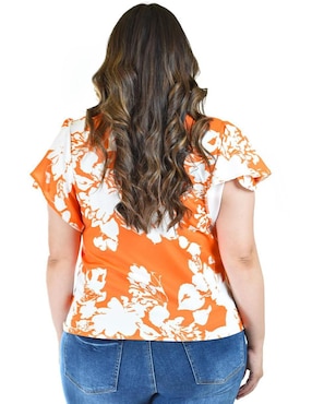 Blusa Roman Fashion manga corta para mujer