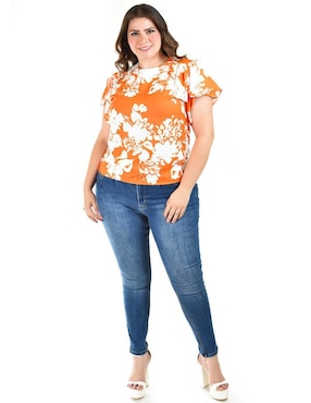 Blusa Roman Fashion manga corta para mujer