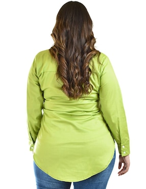 Blusa camisera Roman Fashion manga larga para mujer