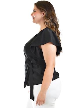 Blusa Roman Fashion manga corta para mujer