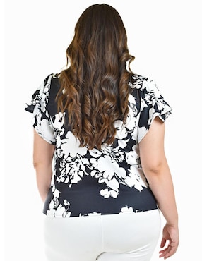 Blusa Roman Fashion manga corta para mujer