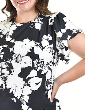 Blusa Roman Fashion manga corta para mujer