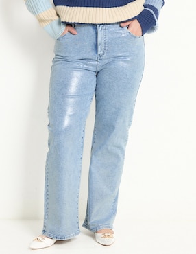 Jeans Straight The Pattern Corte Cintura Para Mujer