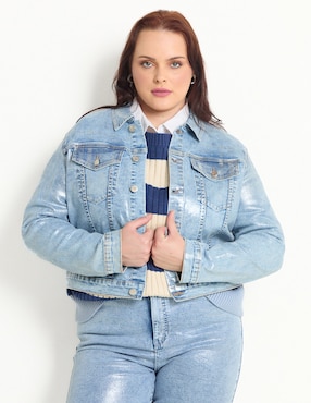 Chamarra Denim The Pattern Para Mujer