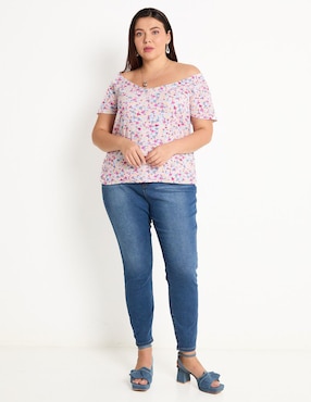 Blusa Morethanangels manga corta para mujer