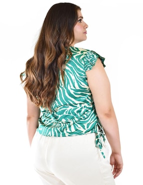 Blusa Roman Fashion sin manga para mujer