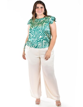 Blusa Roman Fashion sin manga para mujer