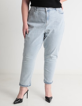 Jeans Straight DKNY Jeans Plus Corte Cintura Para Mujer