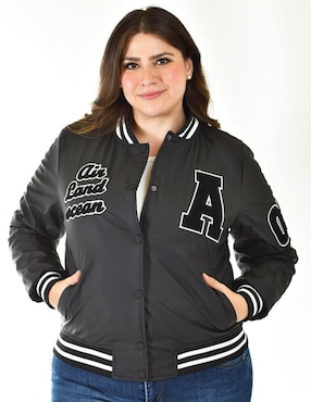 Chamarra Bomber Roman Fashion Para Mujer