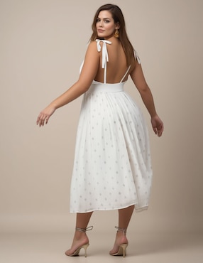 Vestido largo casual Map para mujer