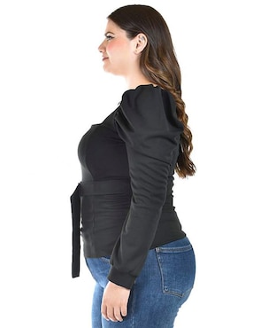 Blusa Roman Fashion manga larga para mujer
