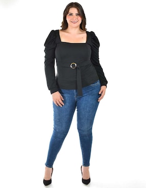 Blusa Roman Fashion manga larga para mujer