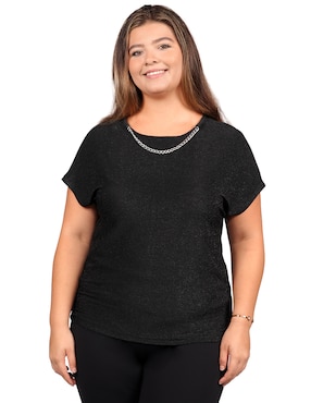 Blusa Cariló Manga Corta Para Mujer