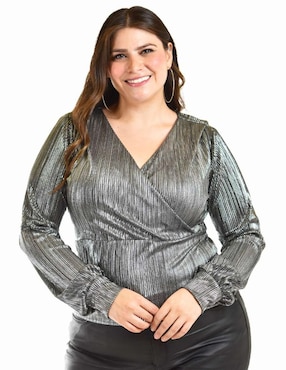 Blusa Roman Fashion manga larga para mujer