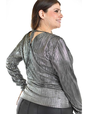 Blusa Roman Fashion manga larga para mujer