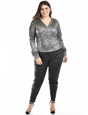 Blusa Roman Fashion manga larga para mujer