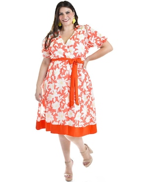 Vestido a la rodilla casual Roman Fashion para mujer
