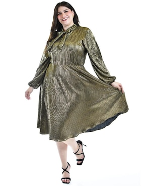 Vestido a la rodilla de fiesta Roman Fashion